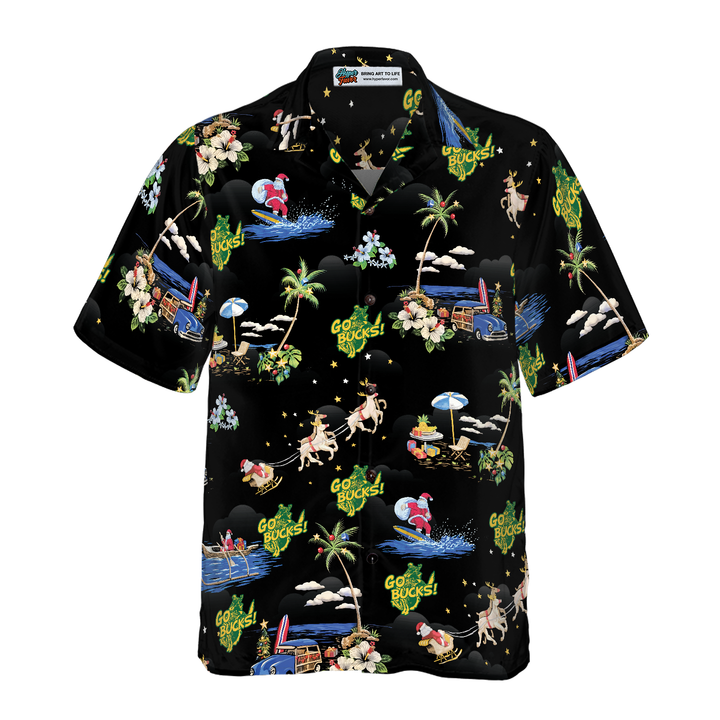Lune London | Go Bucks Logo Christmas Hawaiian Shirt
