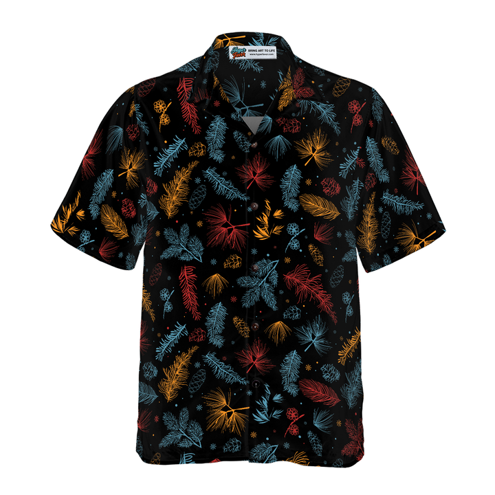 Lune London | Hyperfavor Santa Beach Muster 2 Hawaiian Shirt, Short Sleeve Christmas Button-Up Shirt for Men and Women