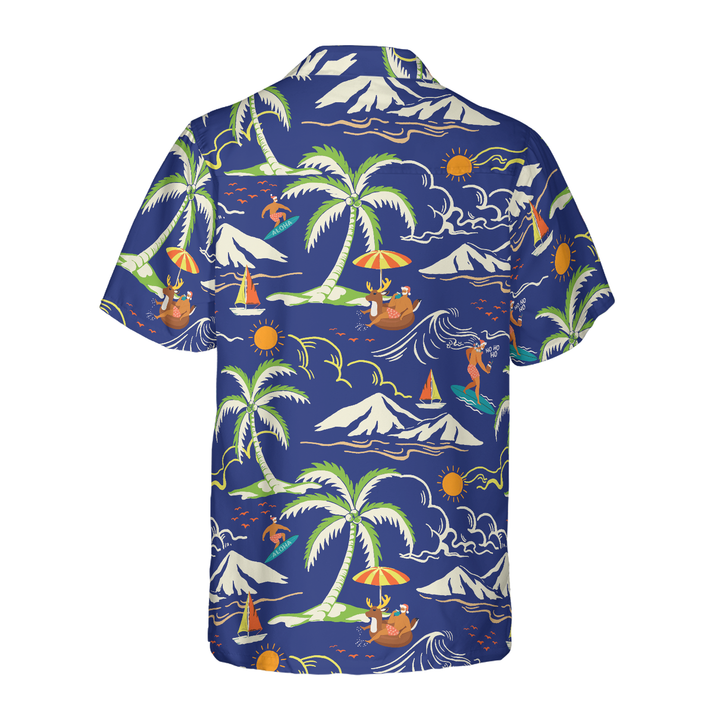 Lune London | Hawaiian shirts Hyperfavor Christmas, Santa beach summer pattern 3 short sleeve shirts, Christmas gift idea for men and women