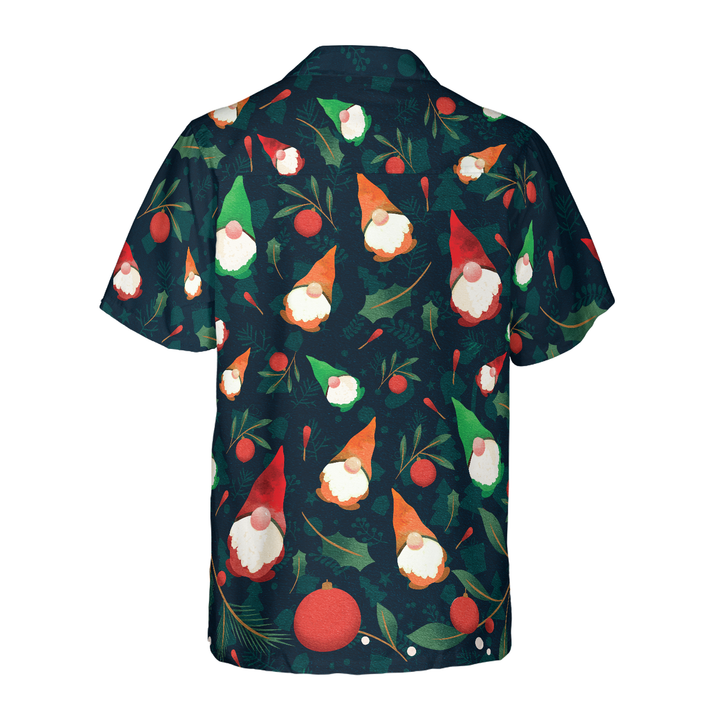Lune London | Hyperfavor Christmas Hawaiian shirts, short gnome pattern Christmas shirts, Christmas gift idea for men and women