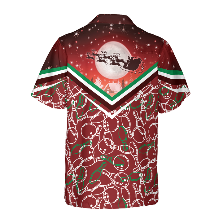 Lune London | Hyperfavor Christmas Hawaiian Shirts, short sleeve Christmas bowling pattern shirt, Christmas gift idea for men and women