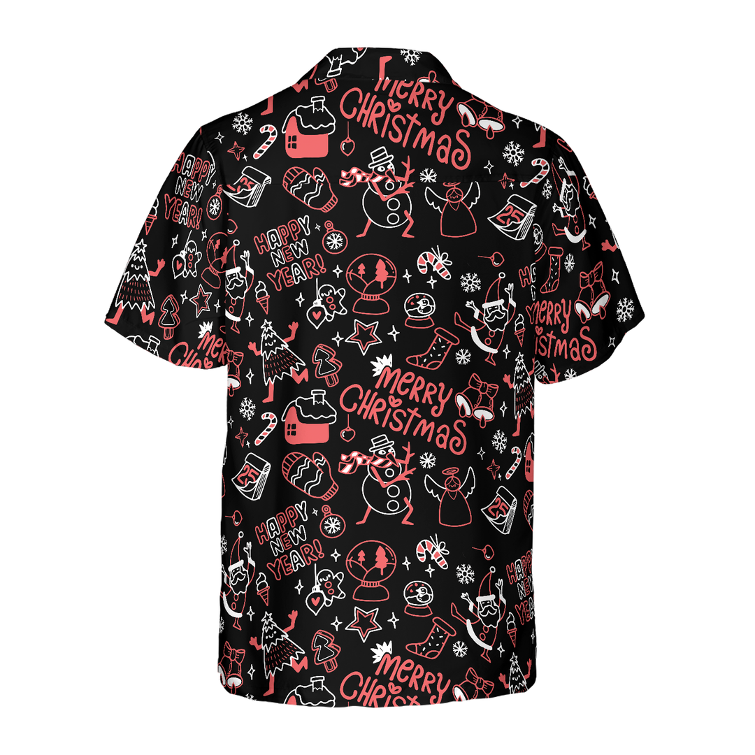 Lune London | Christmas Hawaiian shirts Hyperfavor, Christmas striped short sleeve shirt, Christmas gift idea for men and women