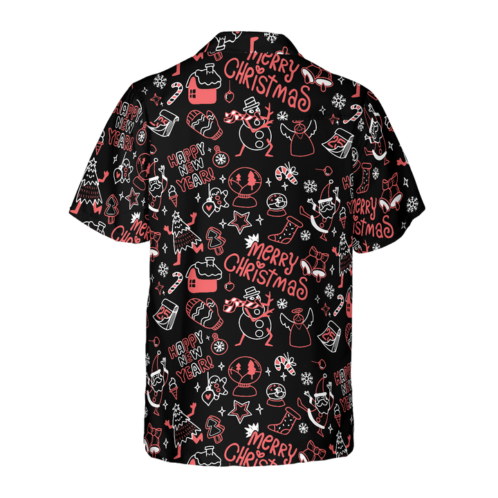 Lune London | Christmas Hawaiian shirts Hyperfavor, Christmas striped short sleeve shirt, Christmas gift idea for men and women