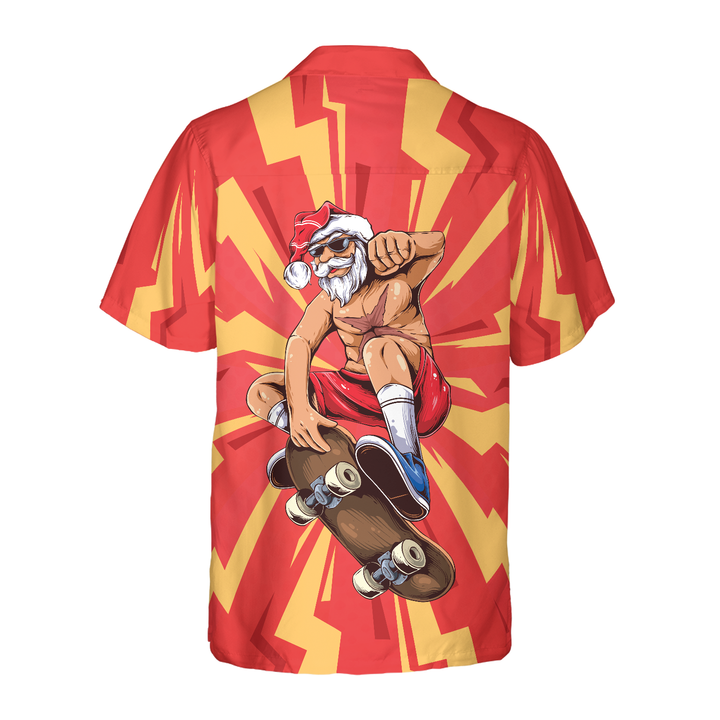 Lune London | Hyperfavor Christmas Hawaiian Shirts for Men and Women, Santa Skater Short Sleeve Hawaiian Shirt
