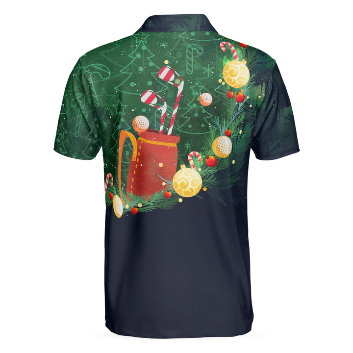 Lune London | Christmas Golf Polo - Short Sleeve Golf Polos for Men - Santa Golf Design T-Shirt - Christmas Gift Idea for Men