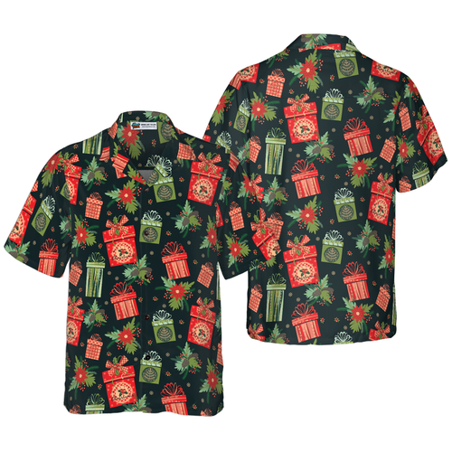 Lune London | Hyperfavor Christmas Hawaiian Shirts, Christmas Gift Print Short Sleeve Shirt, Christmas Gift Shirt Ideas for Men and Women