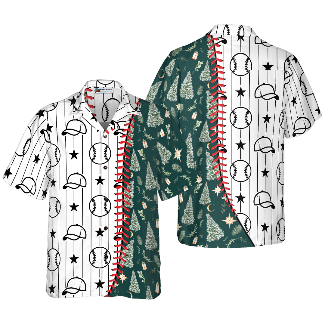 Lune London | Hyperfavor Hawaiian Christmas Shirts, Short Sleeve Baseball Print T-Shirt, Christmas T-Shirt Gift Idea for Men and Women