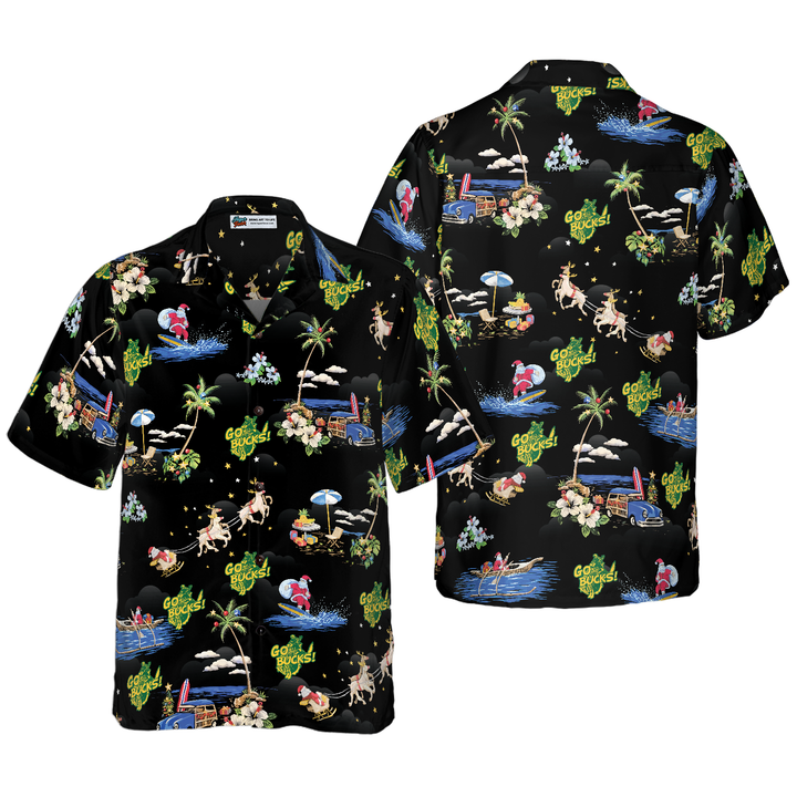 Lune London | Go Bucks Logo Christmas Hawaiian Shirt