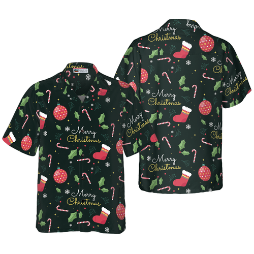 Lune London | Hyperfavor Christmas Hawaiian Shirts, Short Sleeve Merry Christmas Pattern Shirt, Christmas Shirt Gift Idea for Men and Women