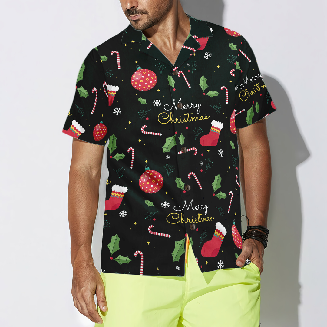 Lune London | Hyperfavor Christmas Hawaiian Shirts, Short Sleeve Merry Christmas Pattern Shirt, Christmas Shirt Gift Idea for Men and Women