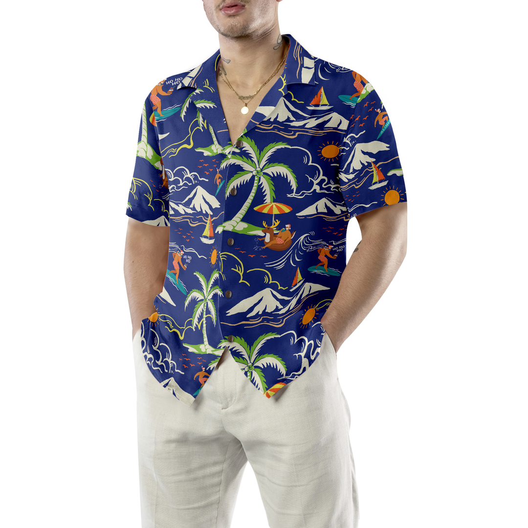 Lune London | Hawaiian shirts Hyperfavor Christmas, Santa beach summer pattern 3 short sleeve shirts, Christmas gift idea for men and women