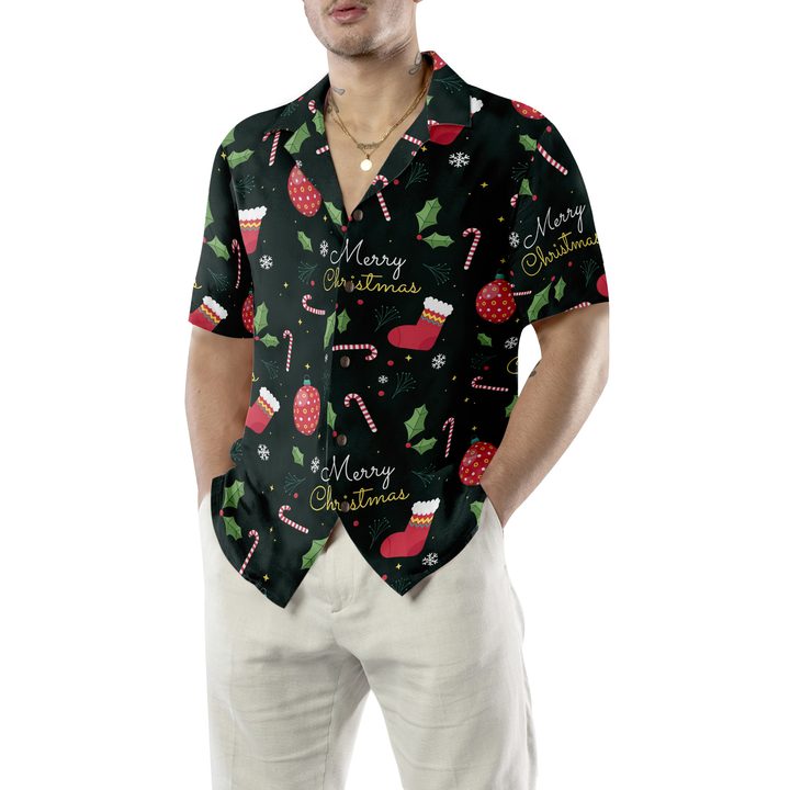 Lune London | Hyperfavor Christmas Hawaiian Shirts, Short Sleeve Merry Christmas Pattern Shirt, Christmas Shirt Gift Idea for Men and Women