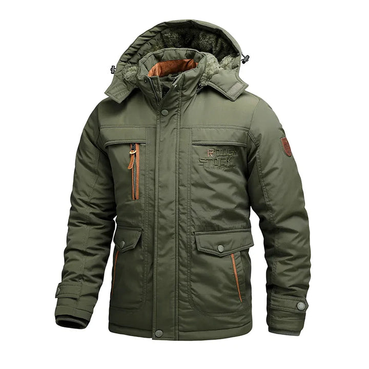 Lune London | Men’s waterproof winter jacket with hood and thermal lining