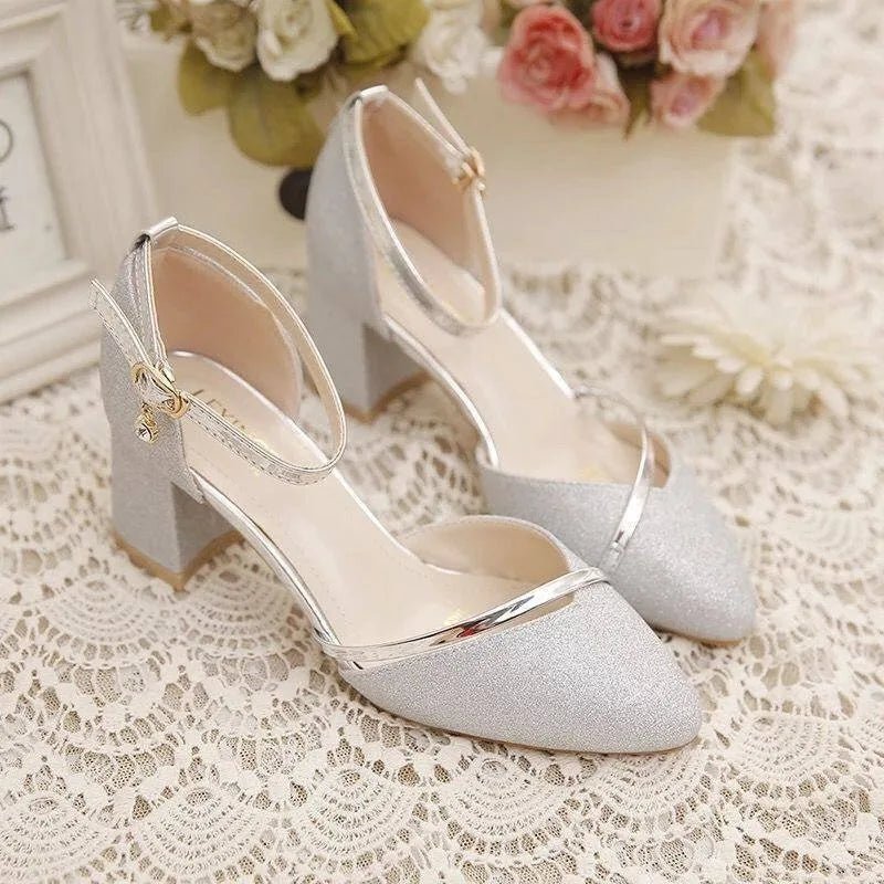 Lune London | Elegant Block Heel Shoes for Women Ankle Strap