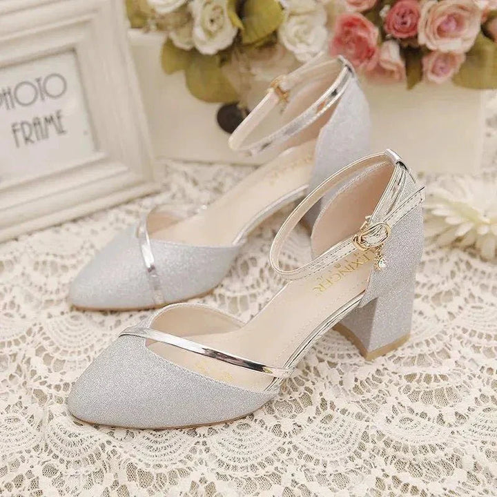 Lune London | Elegant Block Heel Shoes for Women Ankle Strap
