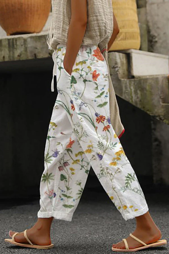 Lune London | Casual Unique Printed Button Pocket Pants