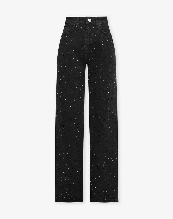 Lune London | Shimmering denim pants with sequins