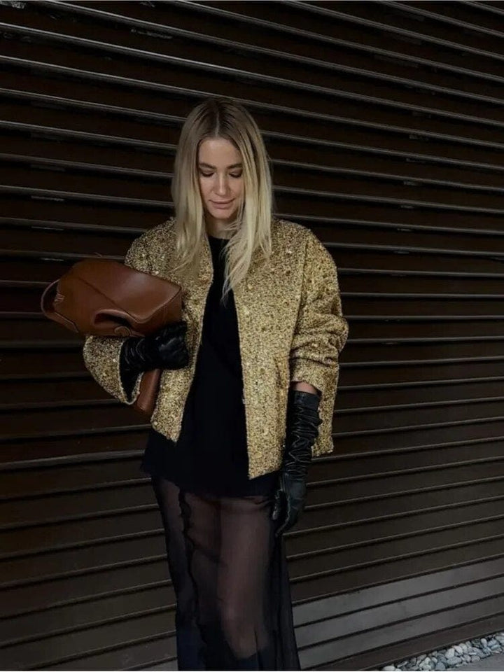 Lune London | Sequin bomber jacket