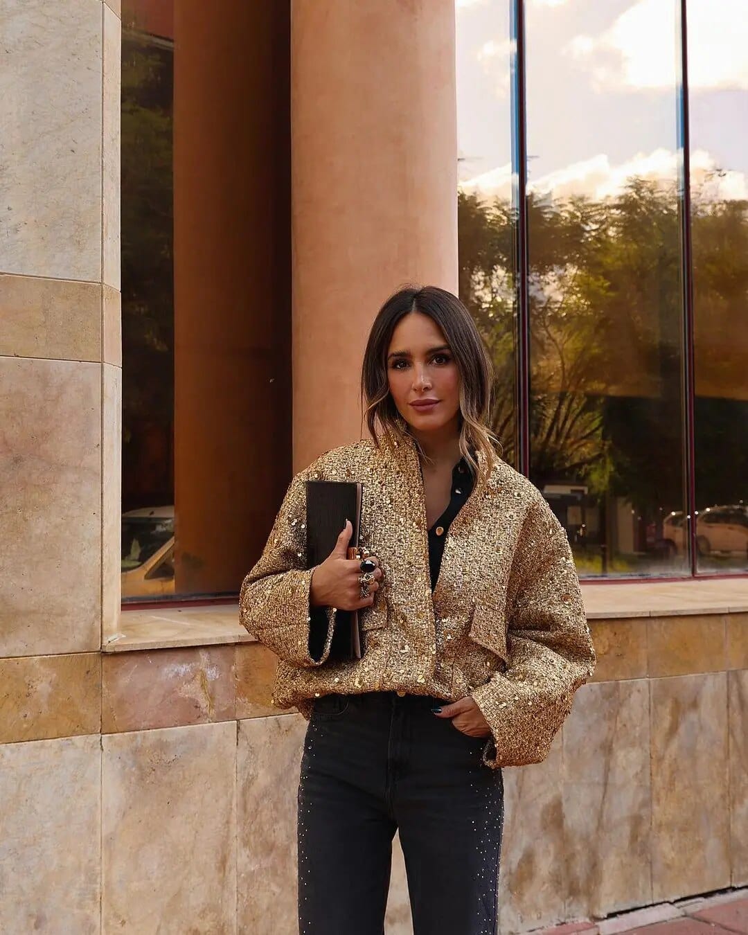 Lune London | Sequin bomber jacket