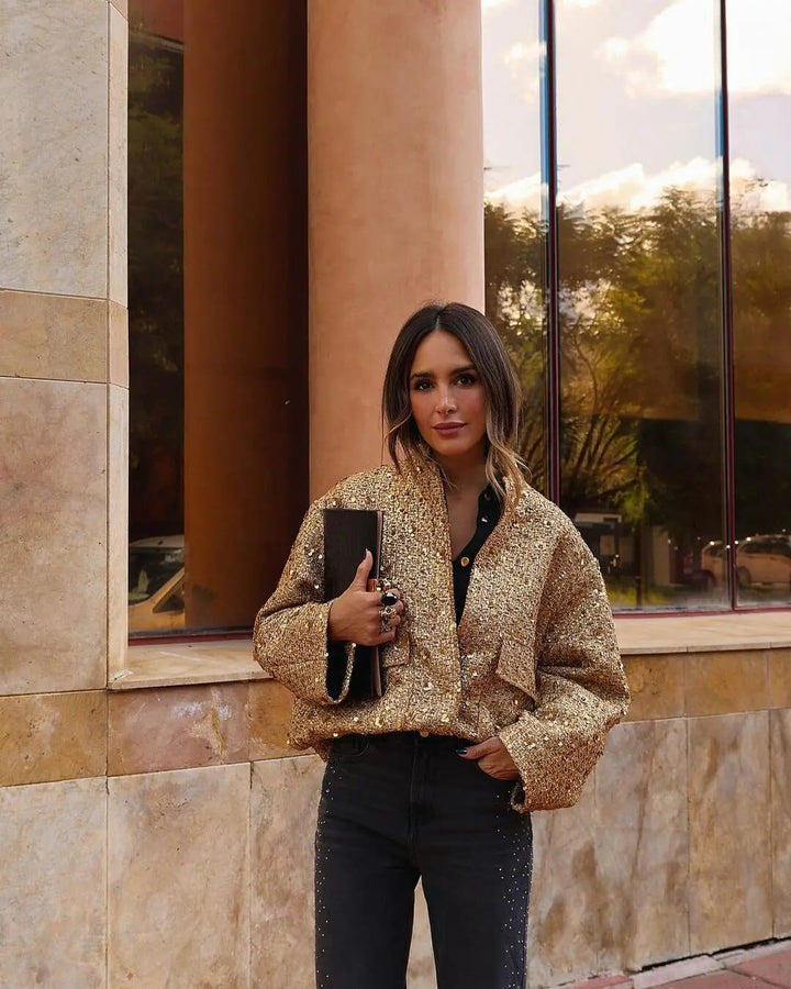 Lune London | Sequin bomber jacket