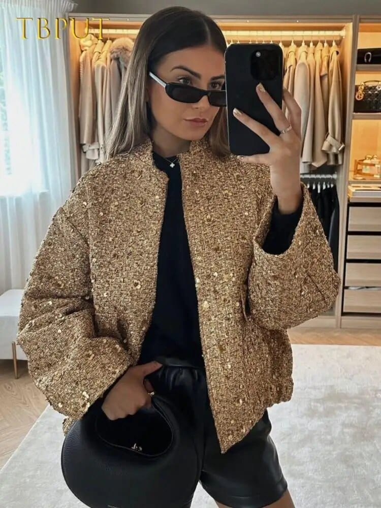Lune London | Sequin bomber jacket