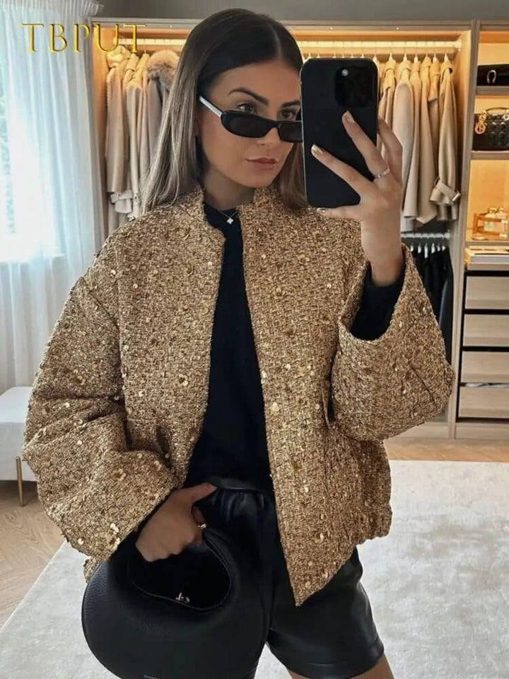 Lune London | Sequin bomber jacket