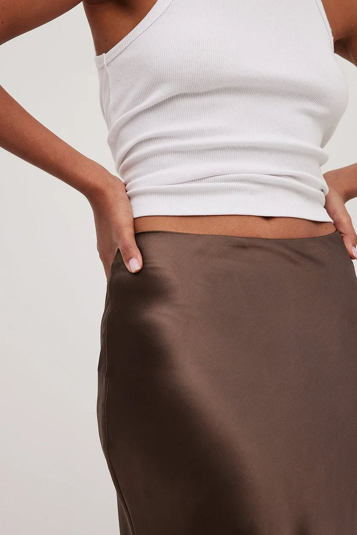 Lune London | Satin skirt with High Waist Anna
