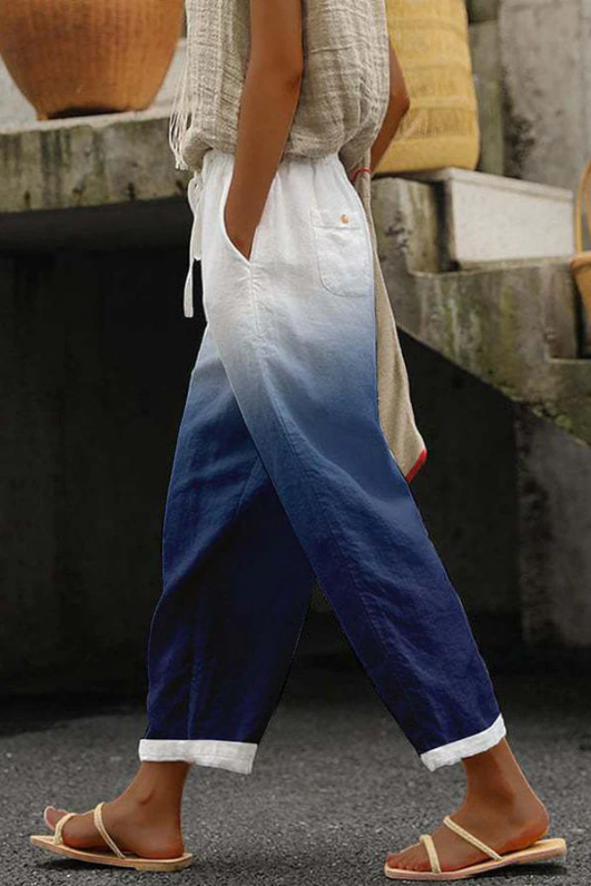 Lune London | Casual Unique Printed Button Pocket Pants