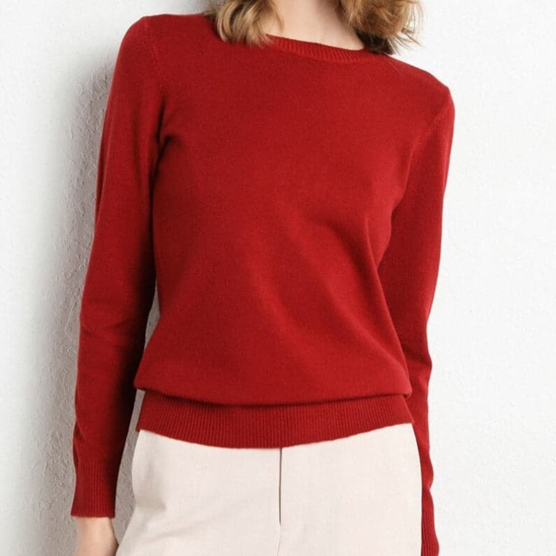 Lune London | Sweatshirt - Soft wool blend - round neck - long sleeves - comfortable fit