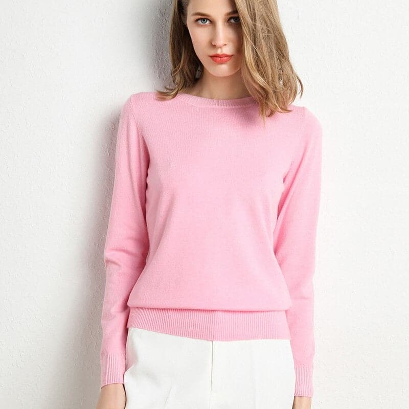 Lune London | Sweatshirt - Soft wool blend - round neck - long sleeves - comfortable fit