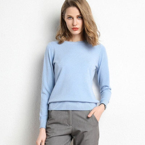 Lune London | Sweatshirt - Soft wool blend - round neck - long sleeves - comfortable fit
