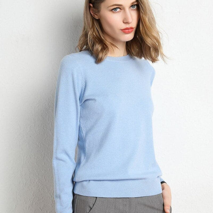 Lune London | Sweatshirt - Soft wool blend - round neck - long sleeves - comfortable fit