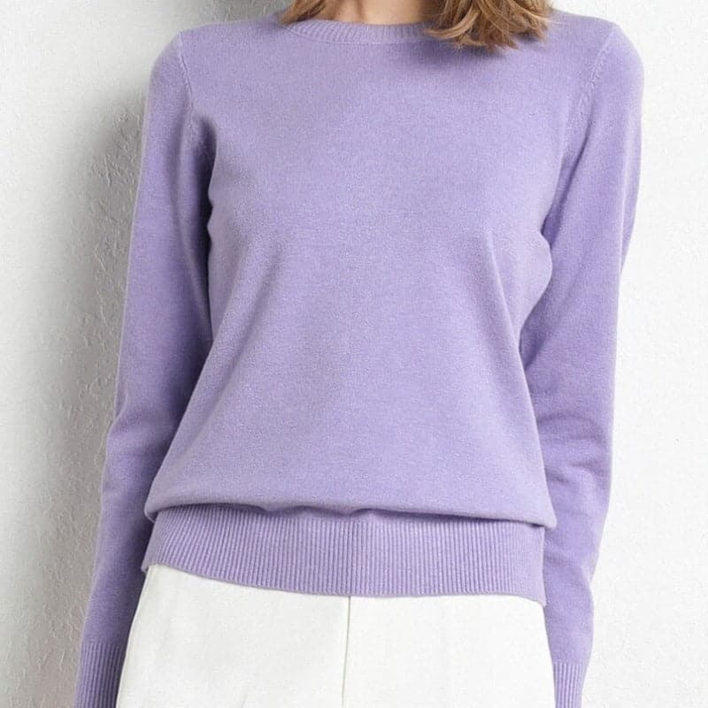 Lune London | Sweatshirt - Soft wool blend - round neck - long sleeves - comfortable fit