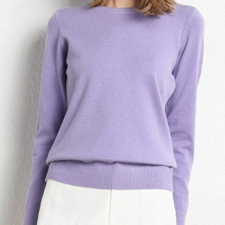 Lune London | Sweatshirt - Soft wool blend - round neck - long sleeves - comfortable fit