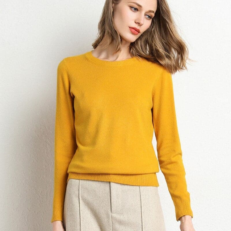 Lune London | Sweatshirt - Soft wool blend - round neck - long sleeves - comfortable fit