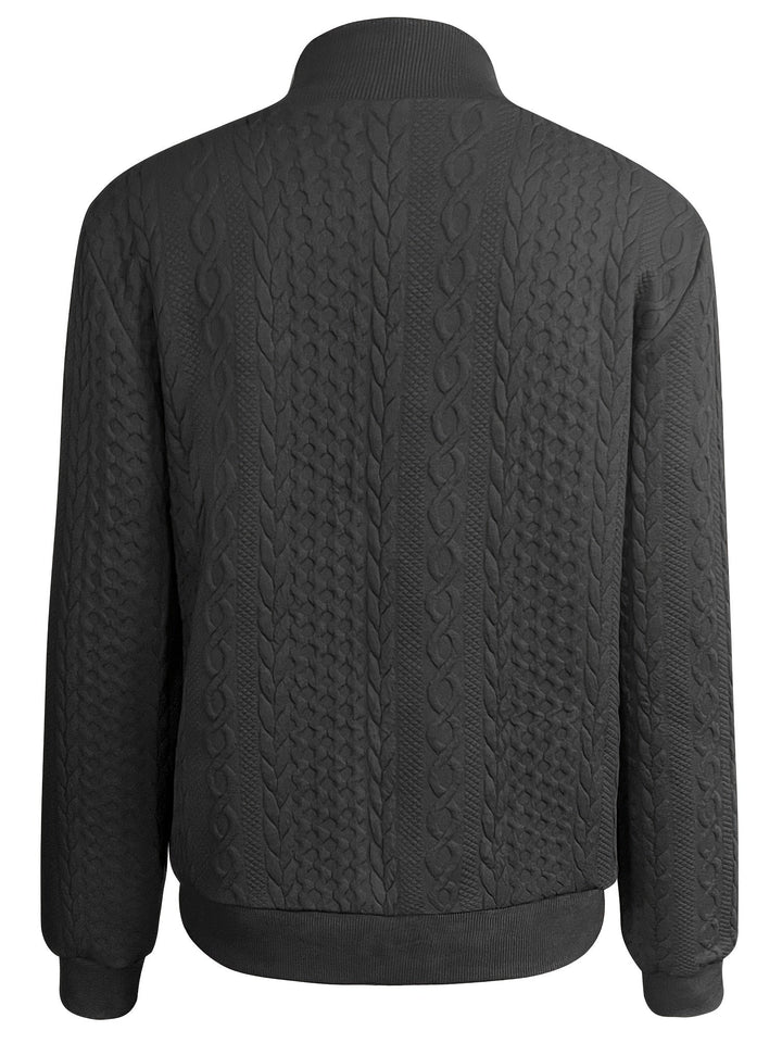 Lune London | Casual bomber jacket with texture and zipper