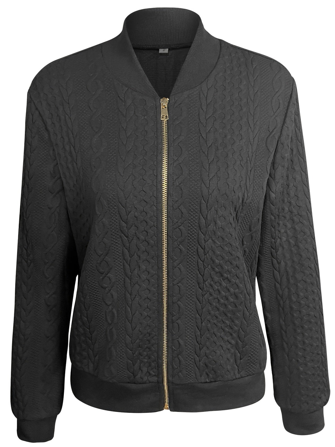 Lune London | Casual bomber jacket with texture and zipper
