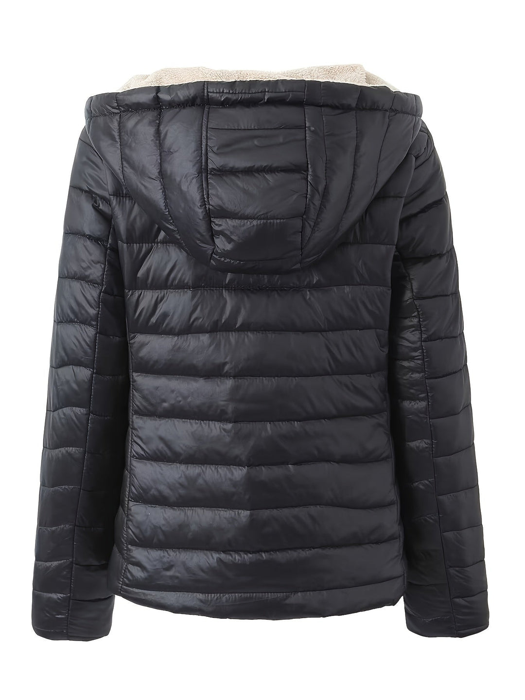 Lune London | Warm Puffy Jacket with Zipper and Faux Fur Lining