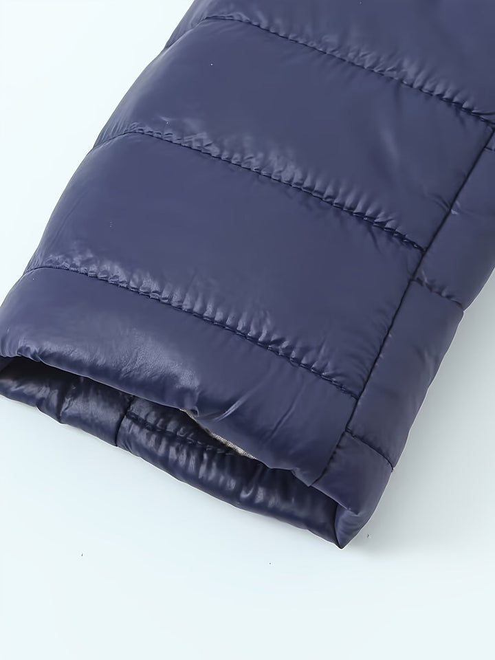 Lune London | Warm Puffy Jacket with Zipper and Faux Fur Lining