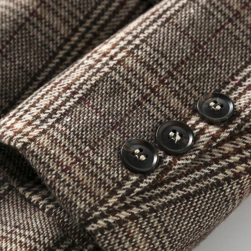 Lune London | Office Women's Checked Blazer Long Sleeve Casual Jacket