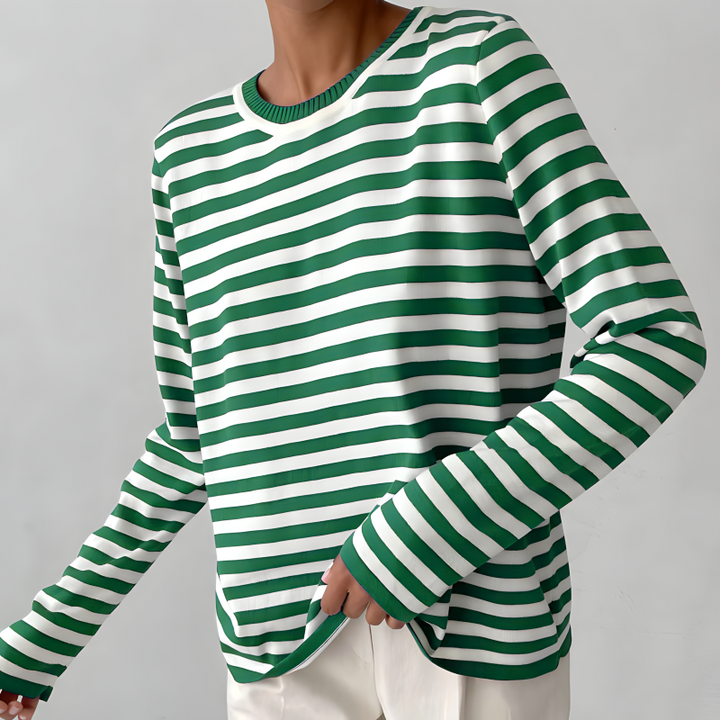 Lune London | Elegant Striped T-Shirt Light Fabric