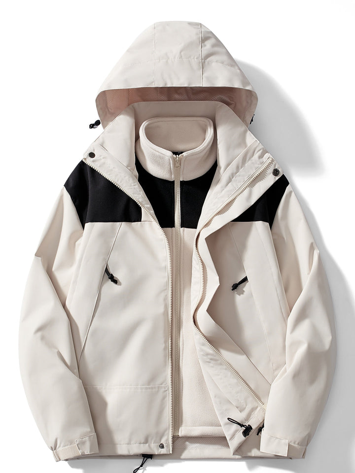 Lune London | 3-In-1 Fleece Winter Jacket with Hood for Women Versatile & Warm