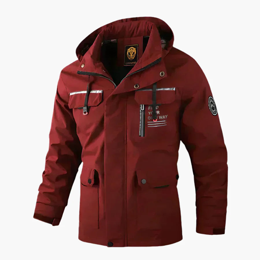 Lune London | Waterproof Outdoor Winter Jacket - Sporty Parka with Removable Hood and Multifunctional Pockets for Daily Life and Adventures