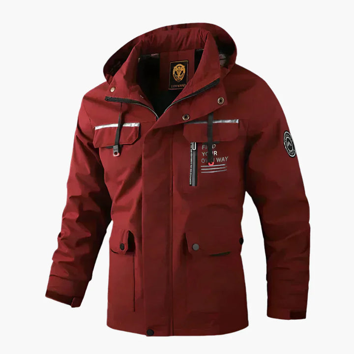Lune London | Waterproof Outdoor Winter Jacket - Sporty Parka with Removable Hood and Multifunctional Pockets for Daily Life and Adventures