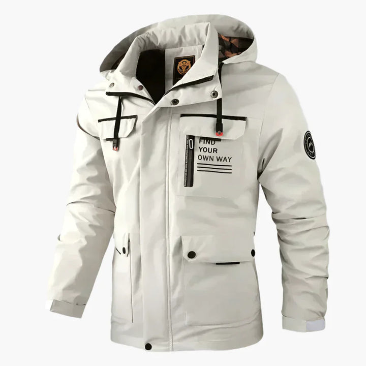 Lune London | Waterproof Outdoor Winter Jacket - Sporty Parka with Removable Hood and Multifunctional Pockets for Daily Life and Adventures