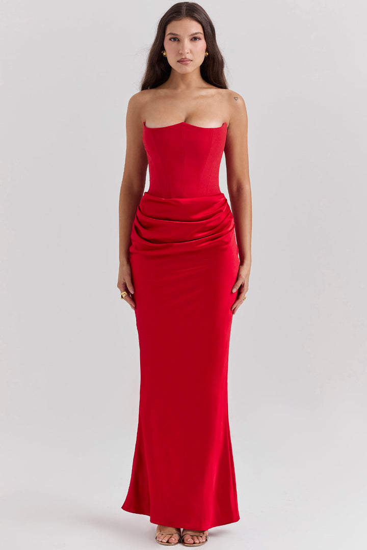 Lune London | Elegant Strapless Corset Dress