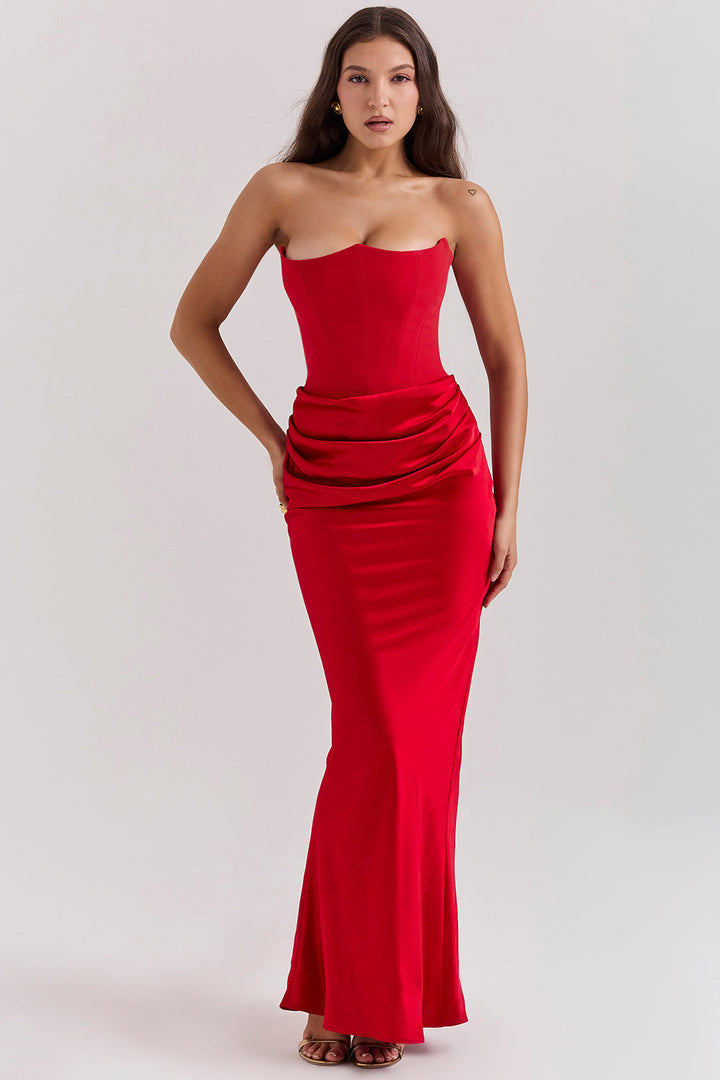 Lune London | Elegant Strapless Corset Dress