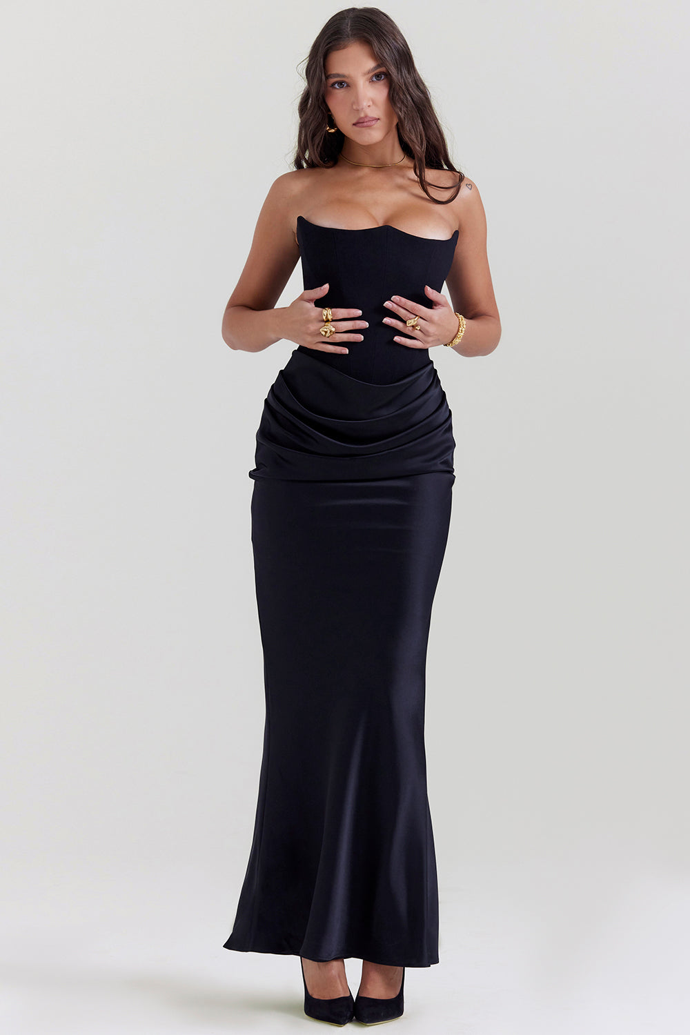 Lune London | Elegant Strapless Corset Dress