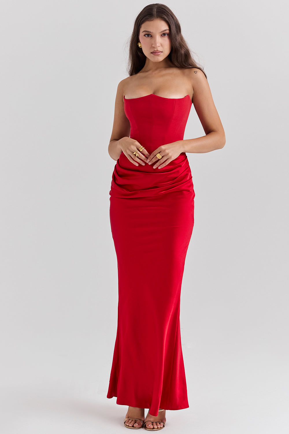 Lune London | Elegant Strapless Corset Dress