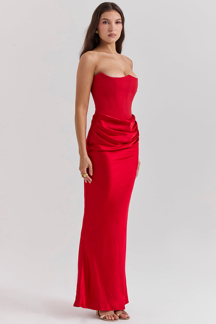 Lune London | Elegant Strapless Corset Dress